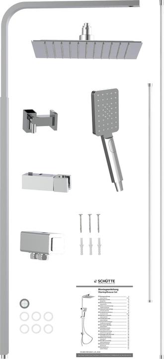 Actual product image Schütte Overhead shower set