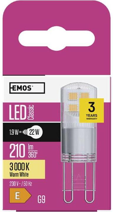 Actual product image Emos ZQ9526 (G9, 210 lm, 1x)