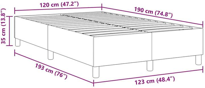 Image du produit vidaXL Plattformbett (120 x 190 cm)