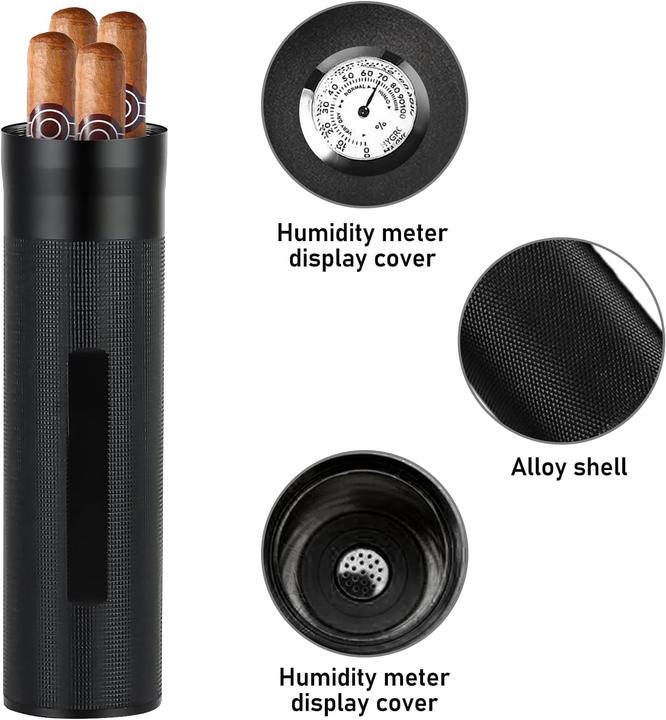 Actual product image Bordeag Zigarren Humidor Etui mit Hygrometer