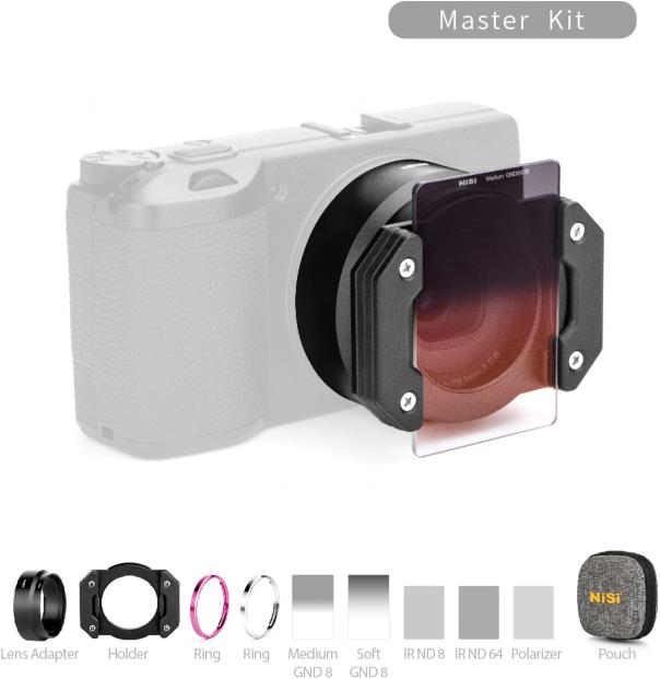 Produktbild Nisi Master Kit für RICOH GR IIIx - Rose Red & Silver