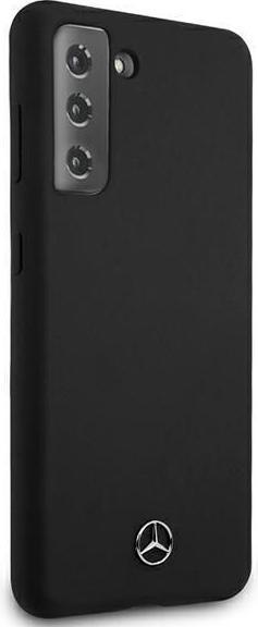 Productafbeelding Mercedes MEHCS21MSILBK S21 + G996 zwart / zwarte stevige siliconen lijn (Samsung Galaxy S21+)