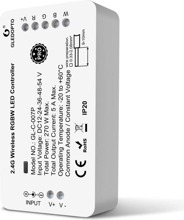 Actual product image Gledopto Controller Zigbee 3.0 RGBW