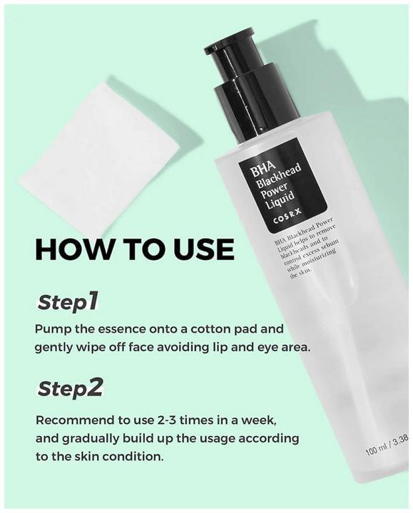 Image du produit Cosrx BHA Blackhead Power Liquid (Exfoliant nettoyant, 100 ml)