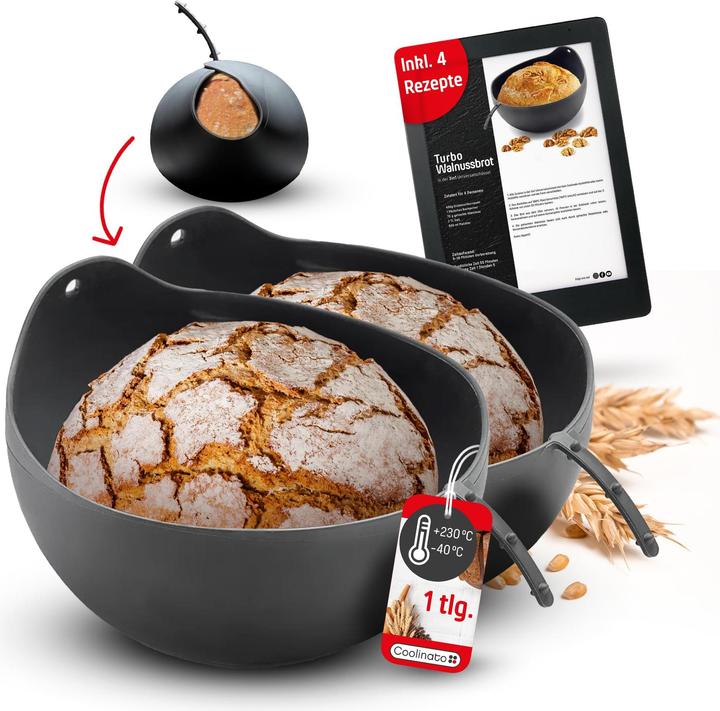 Produktbild Coolinato 2er-Set 3-in-1 Silikon-Backform (24 cm)