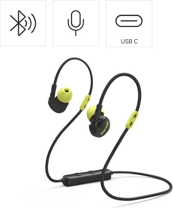Produktbild Hama BT-Headset Freedom Athletics (ANC, 6 h, Kabellos)