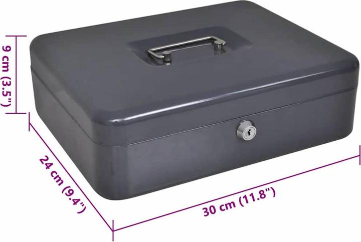 Produktbild vidaXL Tragbare Sicherheitsbox (6.48 l)