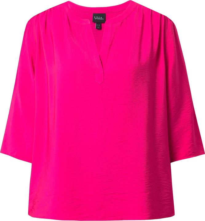 Immagine prodotto Ulla Popken Blusa dal taglio oversize con scollo a tunica e maniche a 3/4 (62)