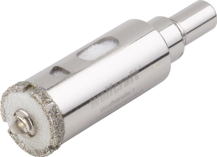 Actual product image wolfcraft 1 diamond drill bit w.shank ø22mm (22 mm)