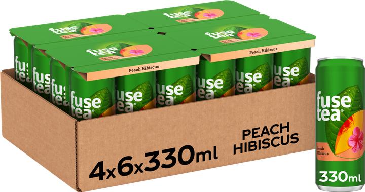Actual product image Fusetea Peach Hibiscus (24 x 33 cl)