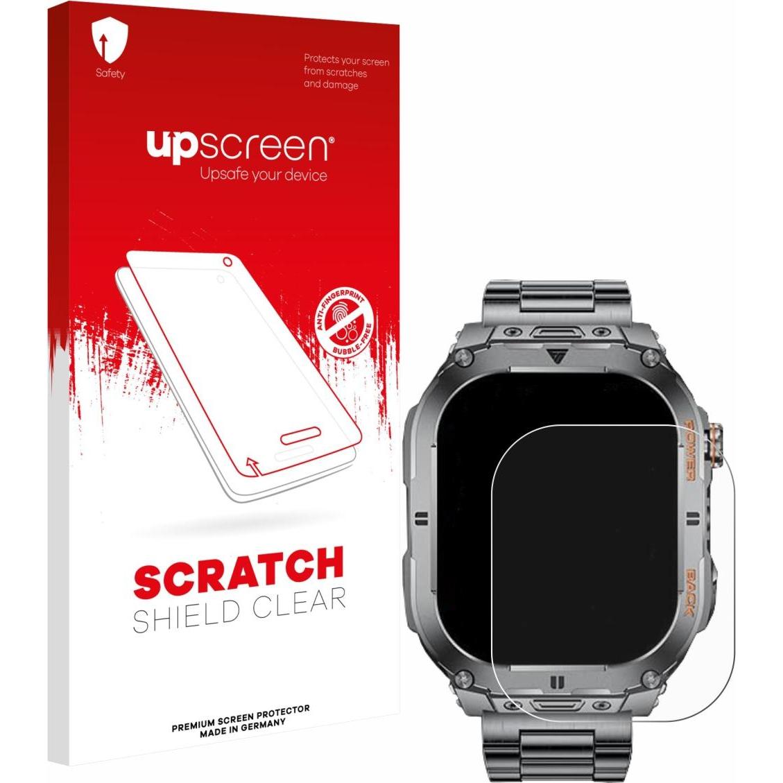 upscreen Schutzfolie Displayschutz Displayschutzfolie Folie Klar Transparent, Smartwatch Schutzfolie, Transparent