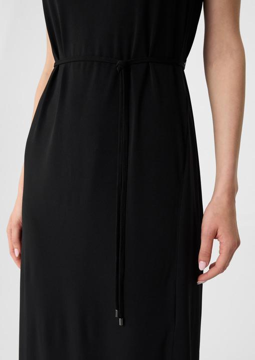 Produktbild Comma Kleid Jerseykleid in Midilänge mit Schlitz und Bindegürtel (40)
