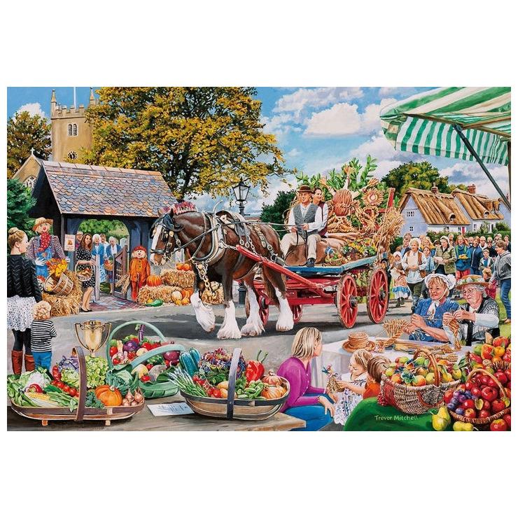 Thumbnail - Gibsons G5051 Puzzle 4 x 500 pcs. Village Celebrations (500 Teile)
