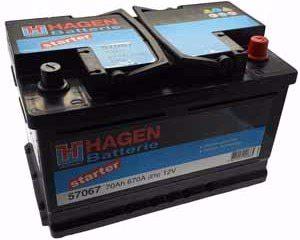 Produktbild Hagen 57067 (12 V, 70 Ah, 670 A)