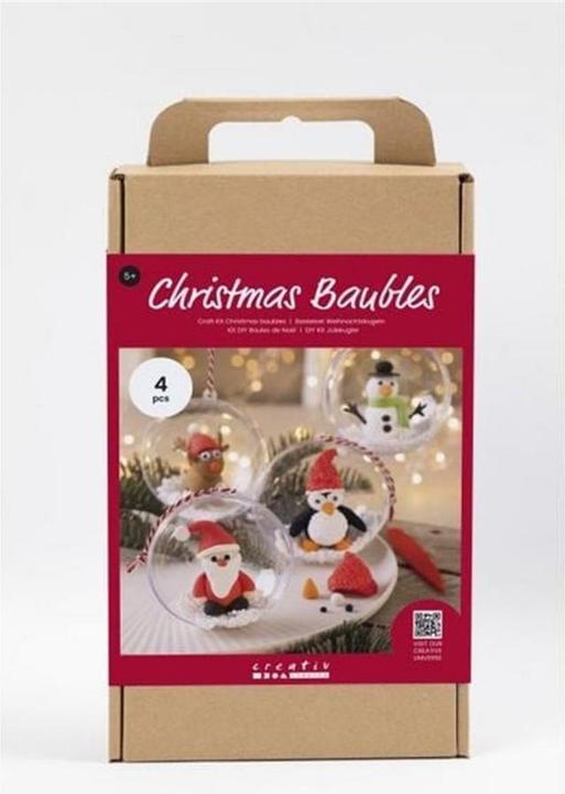Creativ Company Bastelset Weihnachtskugeln Modellieren