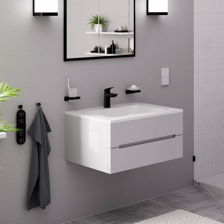 Produktbild hansgrohe HG Einhebel-Waschtischmischer 100 LOGIS DN 15 m ZAG G 1 1/4Zoll mattschwarz