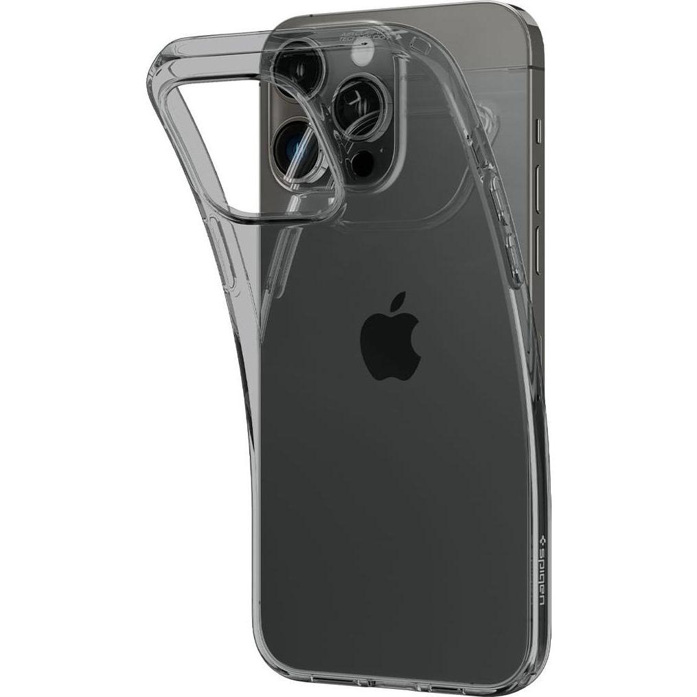 Spigen Crystal Flex, Weltraumkristall – iPhone 15 Plus (Apple iPhone 15 Plus), Smartphone Hülle, Grau