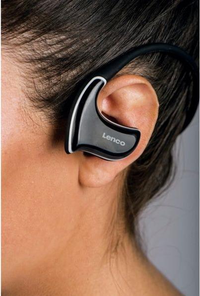 Productafbeelding Lenco BTX 750BK Waterdichte Bluetooth® In Ear Stereo Headset (9 h, Bedraad)