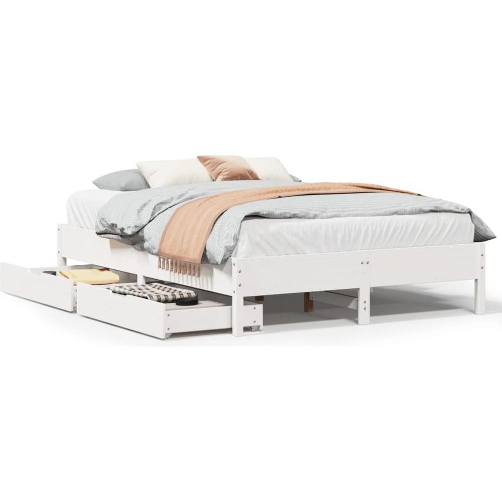 VidaXL, Bett, Bett ohne Matratze (135 x 190 cm)