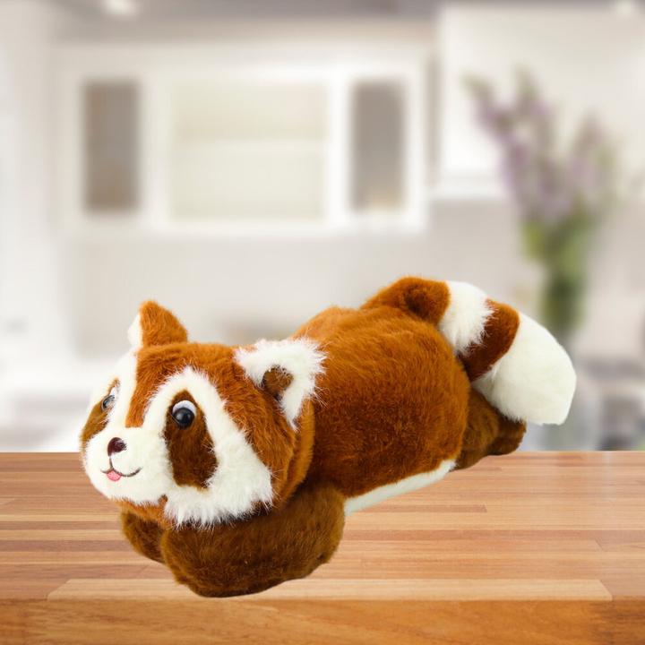 Produktbild Lean Toys Lean Plüsch Maskottchen Kuscheliger Brauner Waschbär Liegend 30Cm
