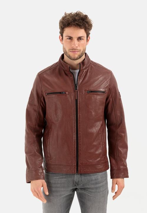 Actual product image Camel Active Leather blouson with stand-up collar (48)