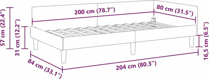 Image du produit vidaXL Schlafzimmermöbel (80 x 200 cm)