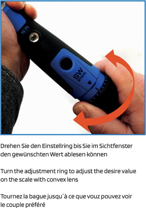 Produktbild Swstahl Drehmomentschluessel (1/4", 5 Nm, 25 Nm)