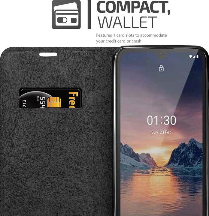 Produktbild Cadorabo Book Invisible Magnet Cover (Nokia 1.3)