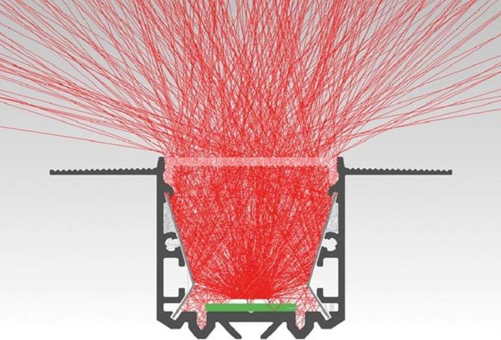 Image du produit LEDsON Embout pour profilé en placoplâtre RPL35US, sans trou de câble