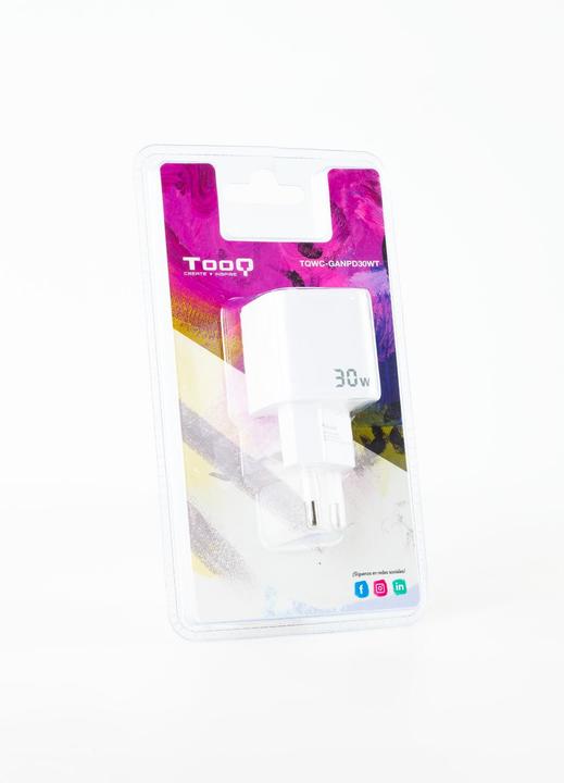 Immagine prodotto Tooq Technology TooQ TQWC-GANPD30WT, Indendørs, Vekselstrøm, Hvid (30 W)