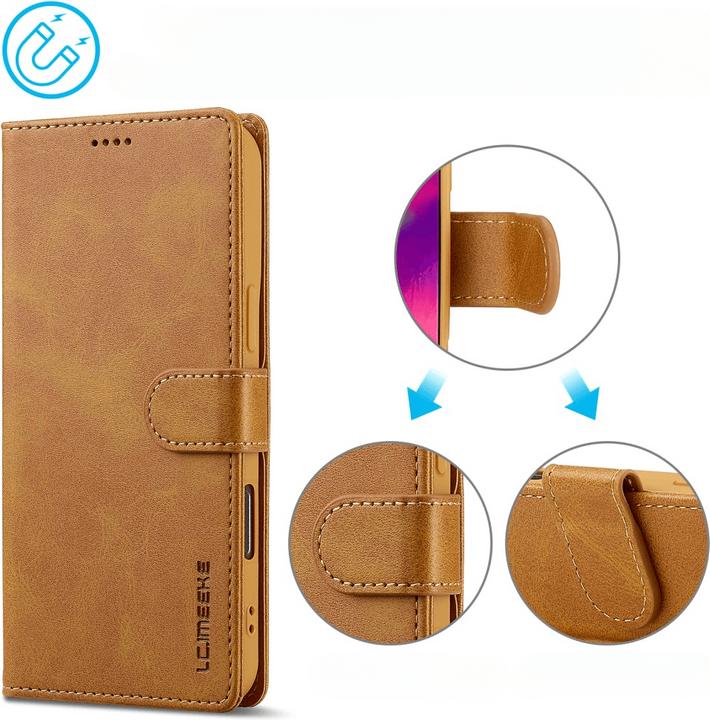 Produktbild Cover-Discount iPhone 16 Plus - LC.IMEEKE Leder Etui Hülle (Apple iPhone 16 Plus)