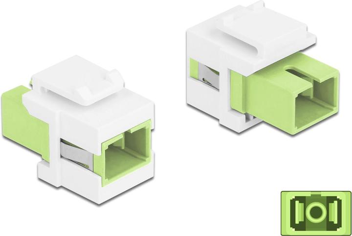Immagine prodotto Delock Modulo Keystone presa SC simplex a presa SC simplex verde lime / bianco (Modulo Keystone)