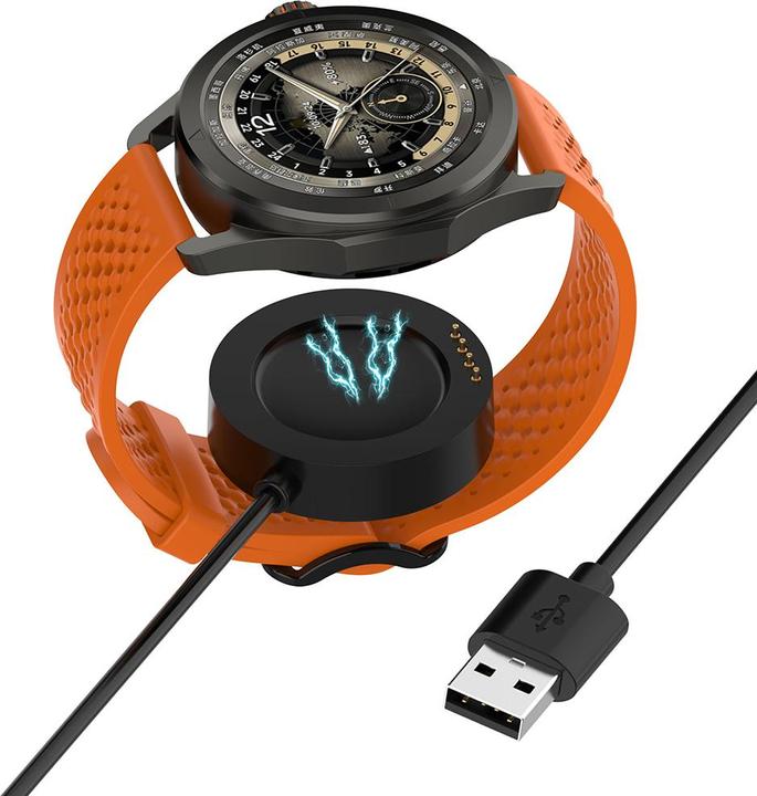 Actual product image Techsuit - SmartWatch Wireless Charging Cable (TXC9) - for Xiaomi Watch S4 Sport, USB - Black