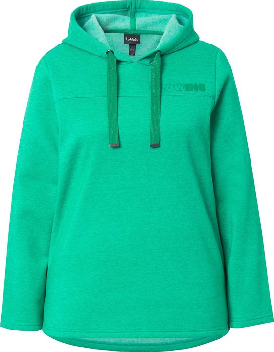 Produktbild Ulla Popken Sweatshirt, Schriftdruck, Classic, Kapuze, Langarm (56)
