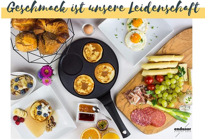 Image du produit Endusor Poêle à crêpes (26 cm, Poêle à frire, Fonte d'aluminium)