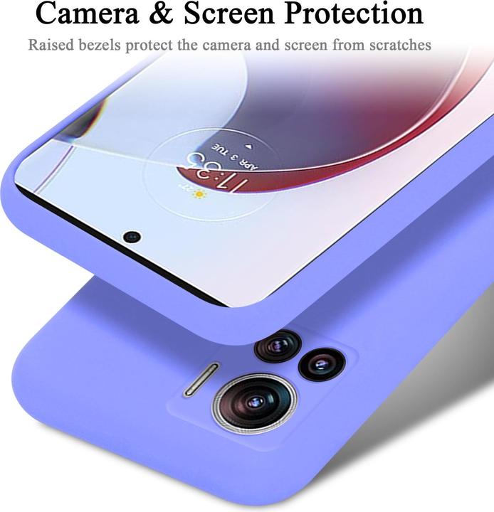 Actual product image Cadorabo TPU Liquid Silicone Case Cover for Motorola EDGE 30 ULTRA / X30 PRO (Motorola Moto X30 Pro)