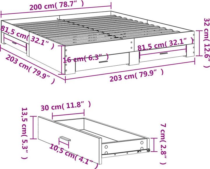 Produktbild vidaXL Kalia (160 x 200 cm)
