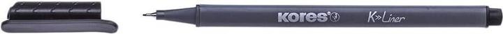 Kores Fineliner "K-Liner", épaisseur de trait : 0,4 mm, noir (Grey, Noir, 12x)