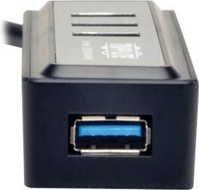 Actual product image Eaton Tripp Lite Series Portable 4-Port USB 3.0 SuperSpeed Mini Hub with Built In Cable (USB-C, 4 Ports)