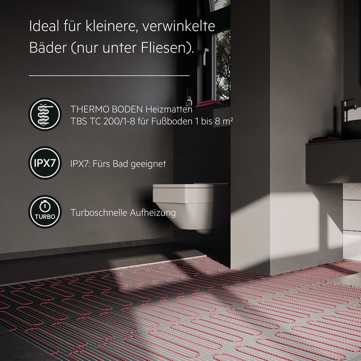 Actual product image AEG Haustechnik Turbo Thermo Floor TBS TC 200/1, electric underfloor heating, 1 m², 200 W/m²