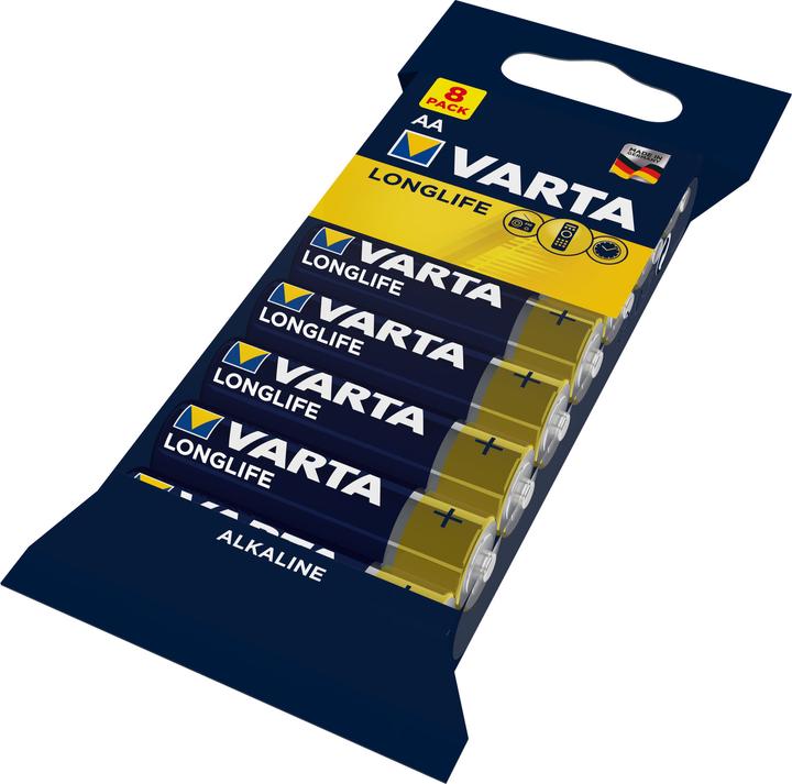 Varta 1x8 Longlife AA LR 6 Film packaging (8 pcs., AA, 2800 mAh)