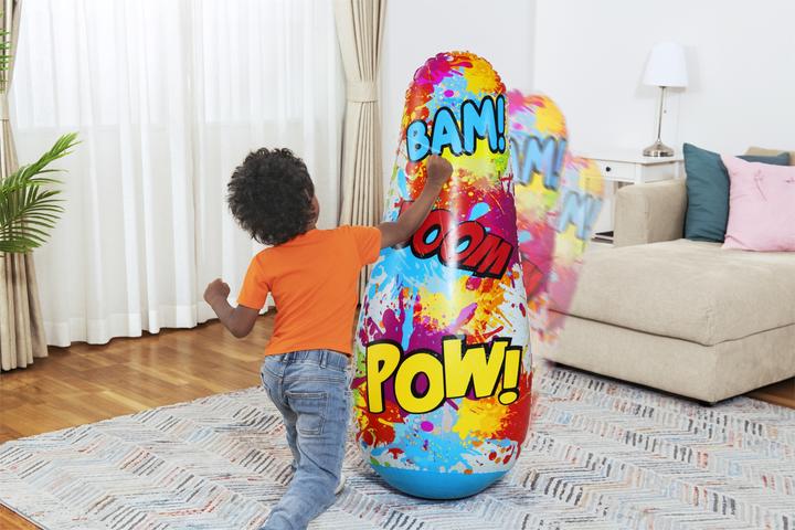Actual product image Bestway Comic Blast Kids Inflatable Bop Bag