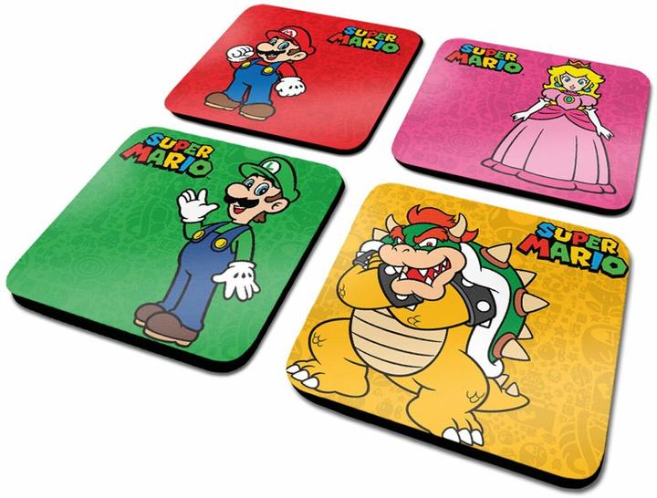 Image du produit Pyramid Super Mario M. + C. - Dessous de verre, set de 4 (4 x, Dessous de verre)