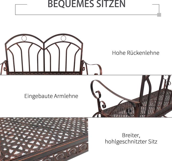 Actual product image Outsunny Garden bench with swing function