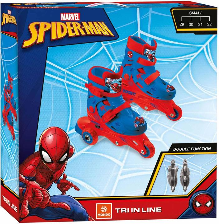 Mondo Spiderman roller skates, size 29-32 (29, 30, 31, 32)
