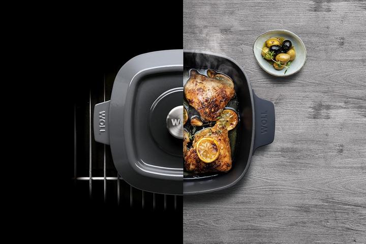 Produktbild Woll Grillpfanne Iron mit Steakpresse Carbon Grey (Grillpfanne, Gusseisen)