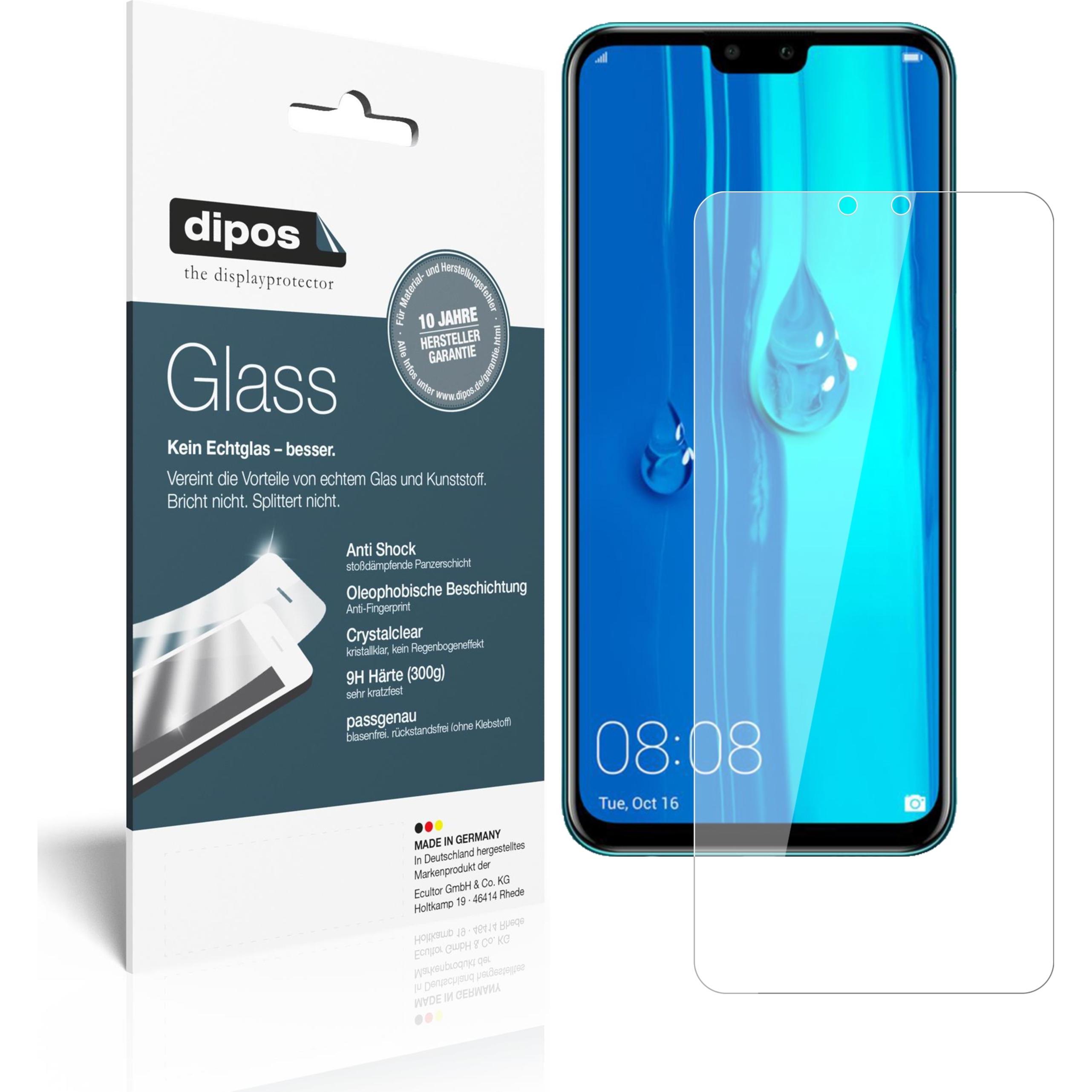Dipos Displayschutz Anti-Shock (2 Stück, Huawei Enjoy 9 Plus), Smartphone Schutzfolie, Transparent