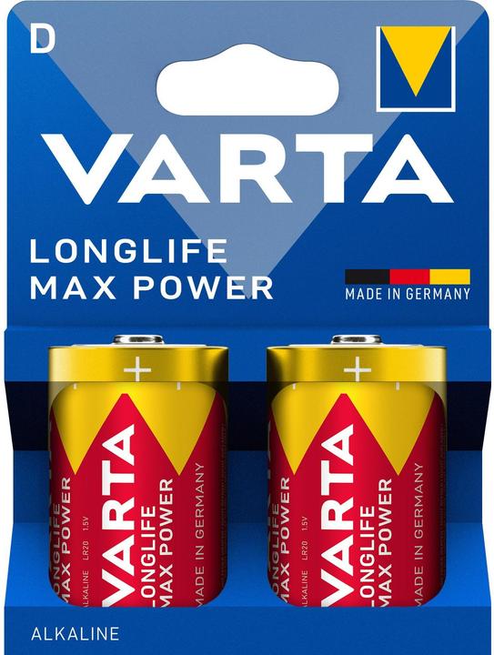 Varta Longlife Max Power D 2er Bli (2 pz., D, 16500 mAh)
