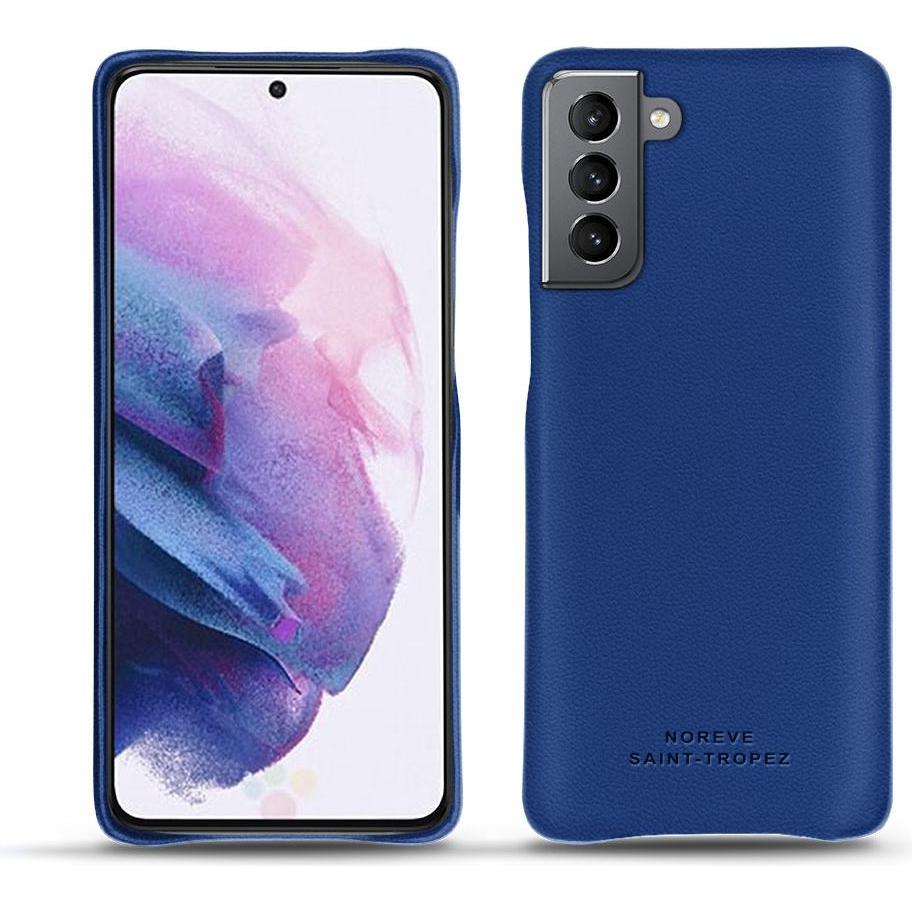 Noreve Lederschutzhülle (Samsung Galaxy S21), Smartphone Hülle, Blau