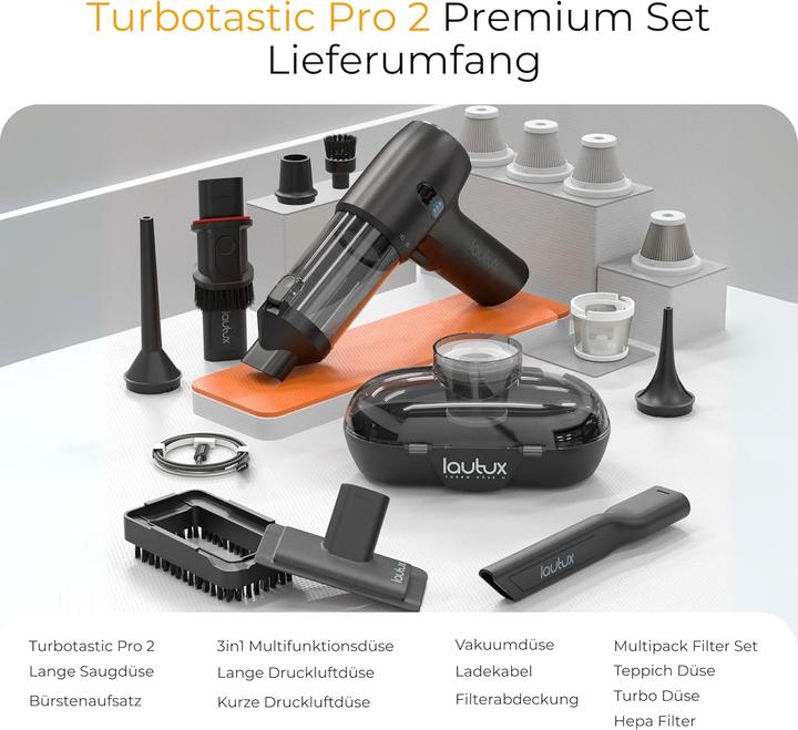 Produktbild Lautux Handstaubsauger Pro 2 mit HEPA-Filter
